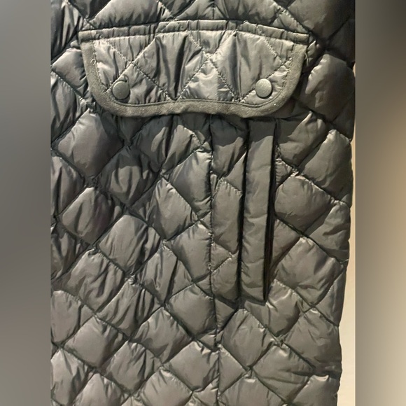 J Jill Quilted Jacket Women Black Down Barn Coat Chore Snap Front Goth Sz 3X - Picture 5 of 7